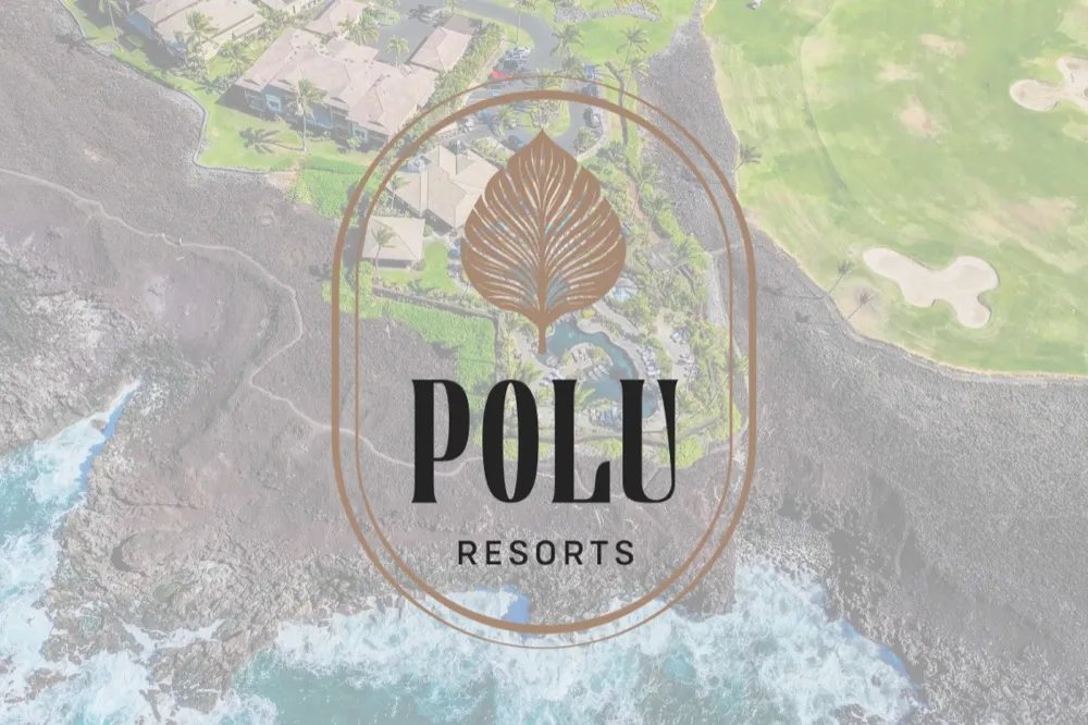 Polu Resorts: aerial view of an oceanfront resort on the Kona coast